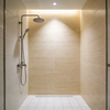 Moisture Proof SPC Alcove Shower Wall Set With Linear Lines For American Market