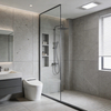 High Quality SPC Alcove Shower Wall Panel Set With Line Texture For Us Projects