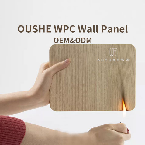 Living Room Fire Retardant Plastic WPC Wall Panel