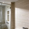 Moisture Proof SPC Alcove Shower Wall Set With Linear Lines For American Market