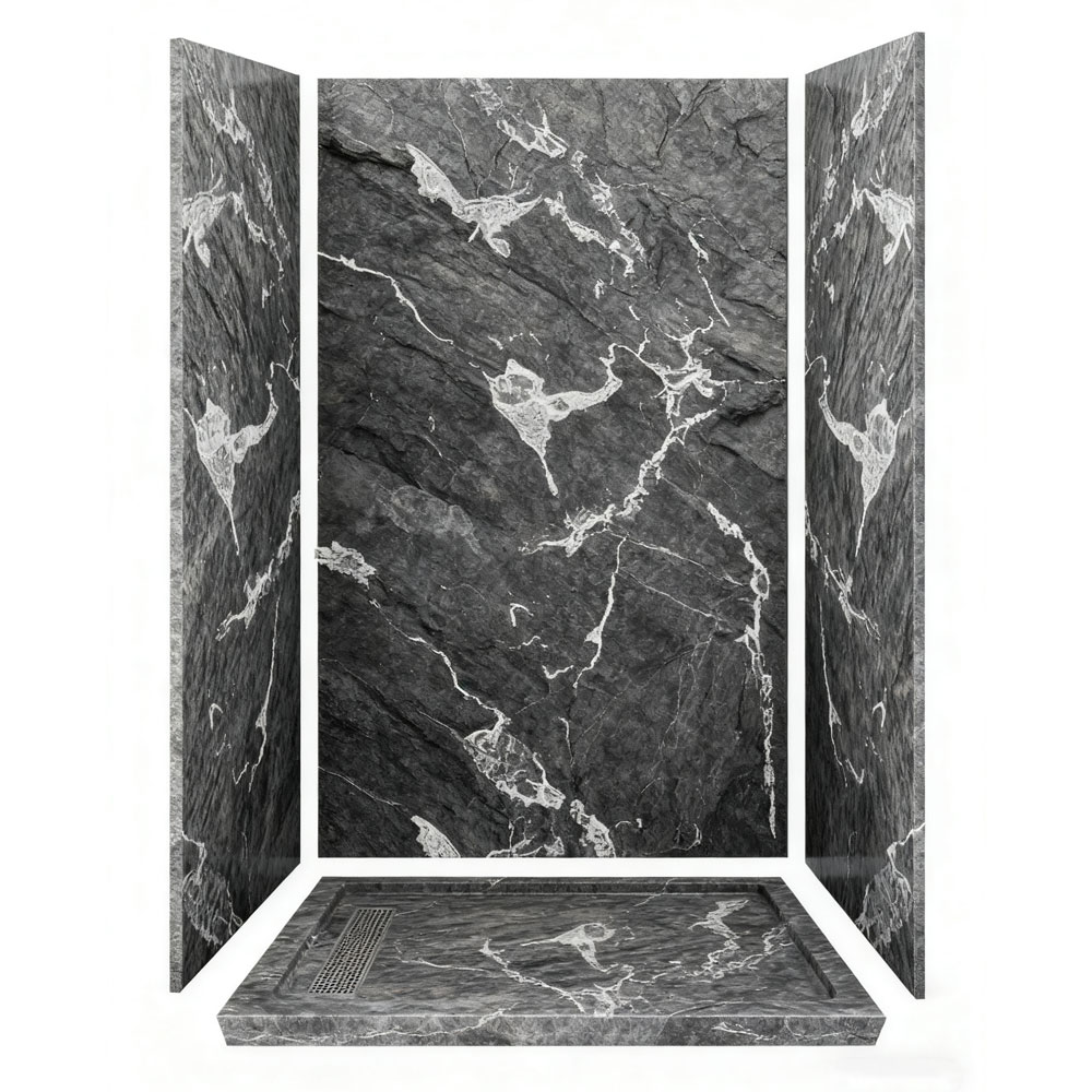 Project Use SPC Wall Panel Full Set Waterproof Stone Design Includes All Parts