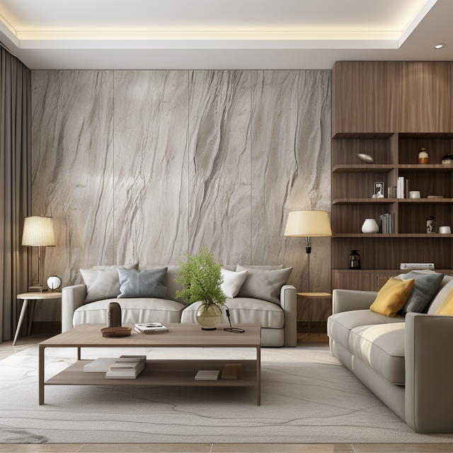 3d Bamboo Spc Wall Panel for Bedroom Custom Brands