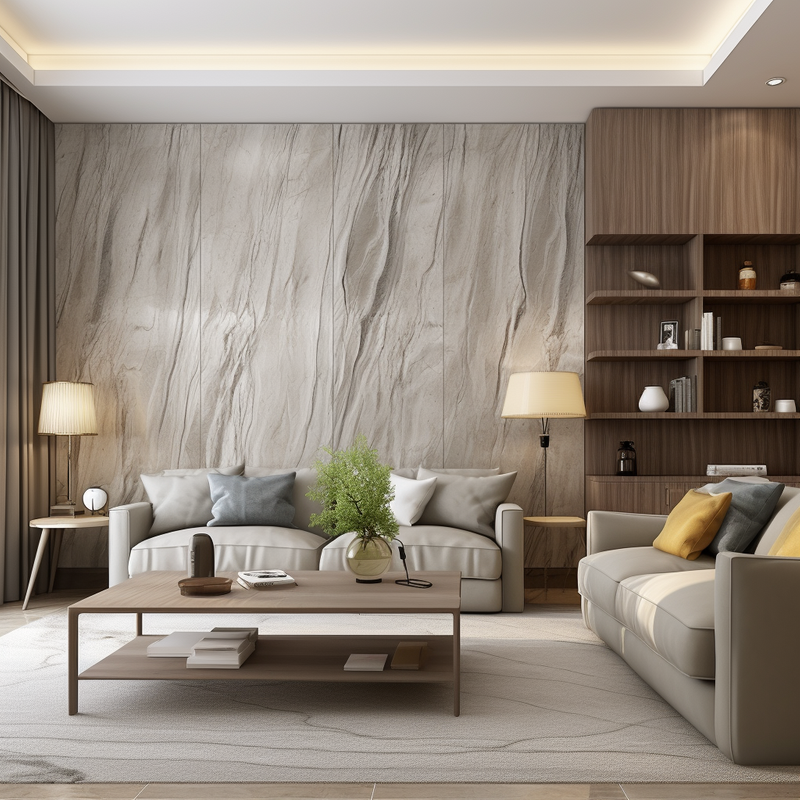 3d Bamboo Spc Wall Panel for Bedroom Custom Brands